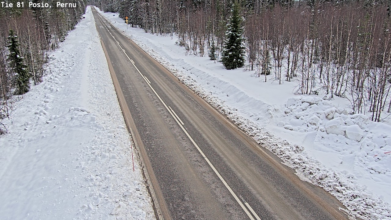 Weather Camera Image Road 81 Posio, Pernu, Posio, Lappi