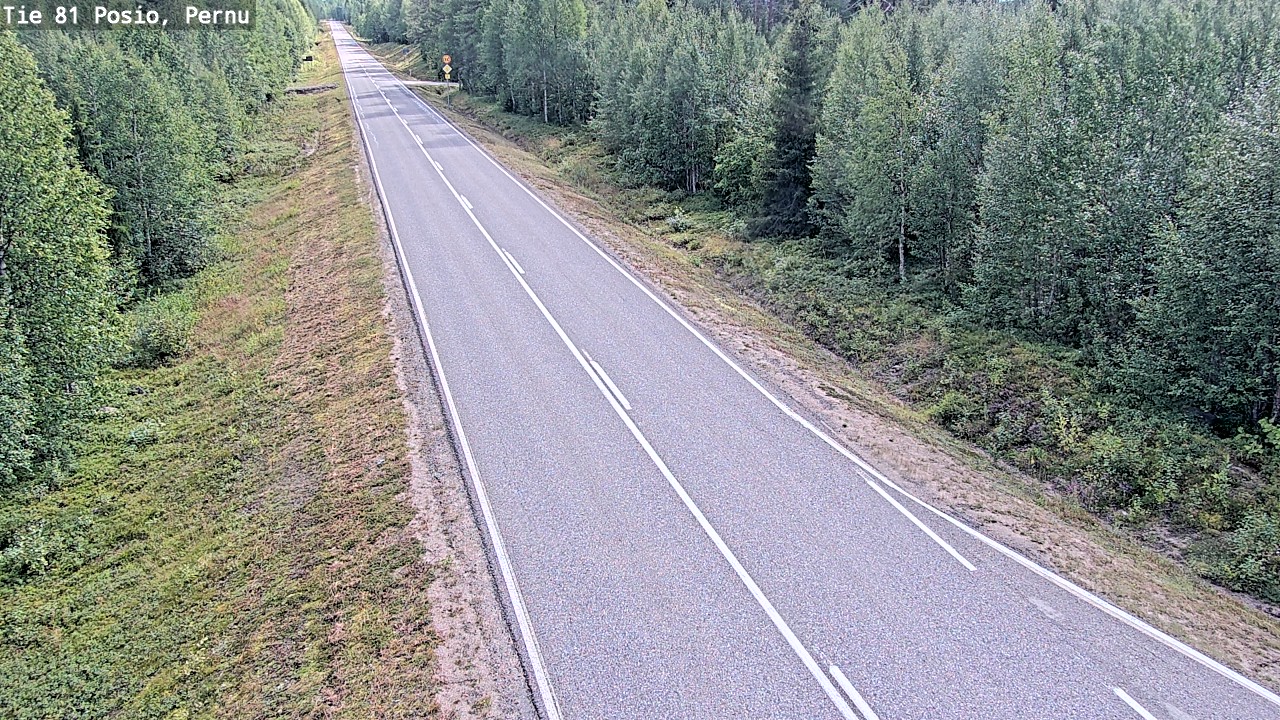 Weather Camera Image Road 81 Posio, Pernu, Posio, Lappi