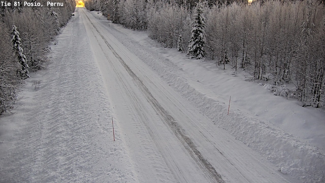 Weather Camera Image Road 81 Posio, Pernu, Posio, Lappi