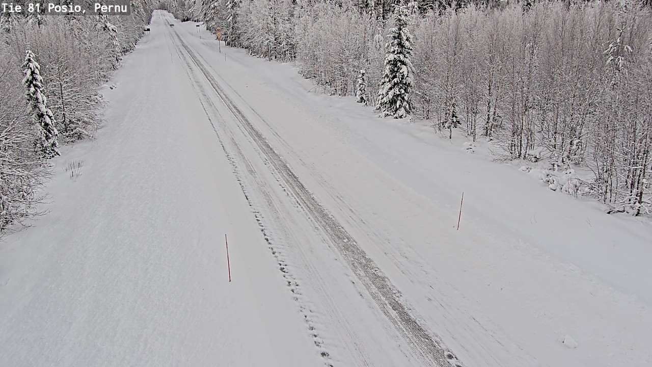 Weather Camera Image Road 81 Posio, Pernu, Posio, Lappi