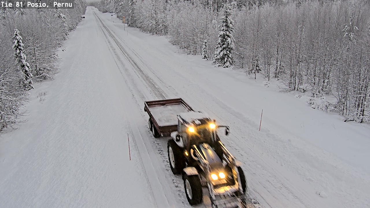 Weather Camera Image Road 81 Posio, Pernu, Posio, Lappi