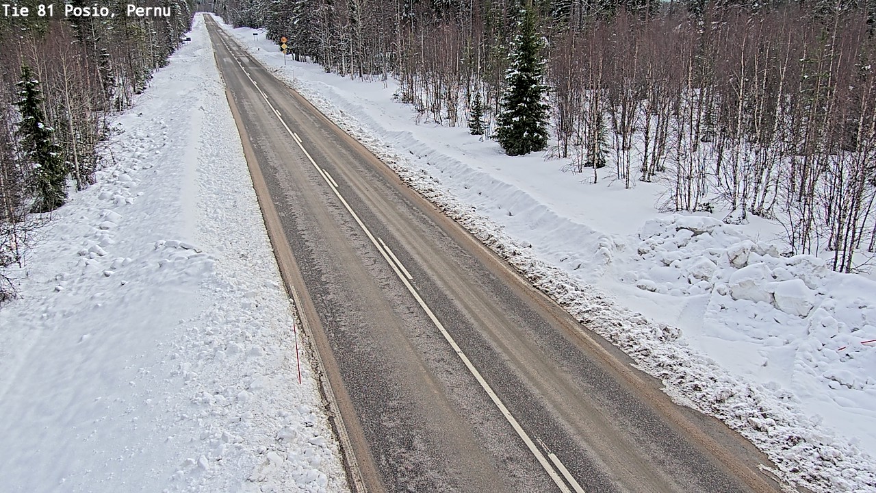 Weather Camera Image Road 81 Posio, Pernu, Posio, Lappi