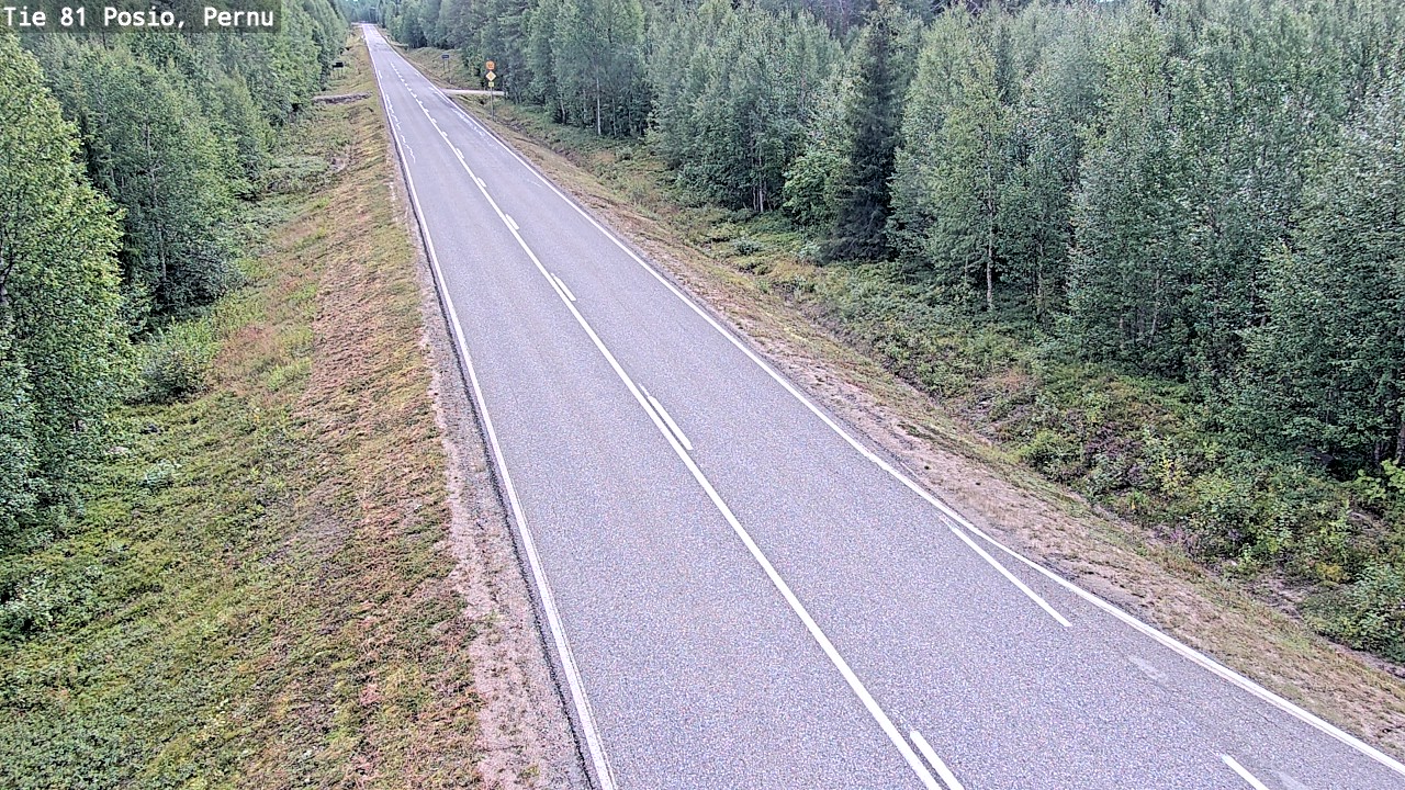 Weather Camera Image Road 81 Posio, Pernu, Posio, Lappi