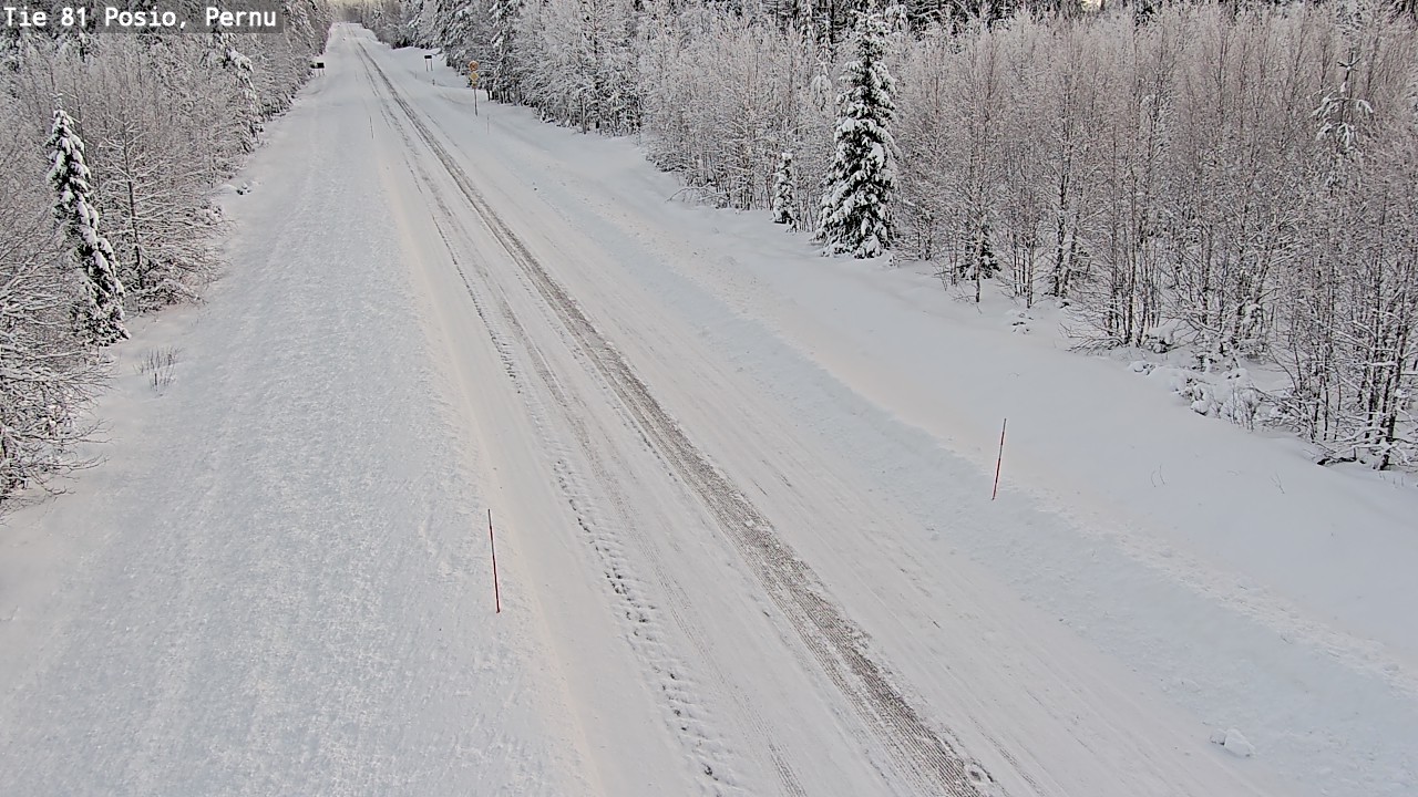 Weather Camera Image Road 81 Posio, Pernu, Posio, Lappi