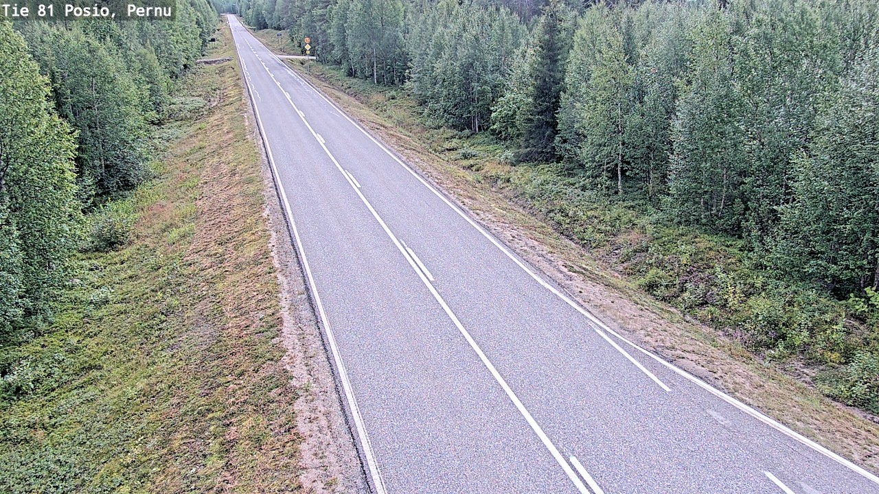 Weather Camera Image Road 81 Posio, Pernu, Posio, Lappi