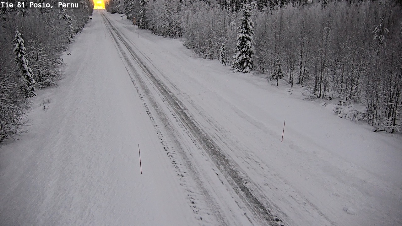 Weather Camera Image Väg 81 Posio, Pernu, Posio, Lappi