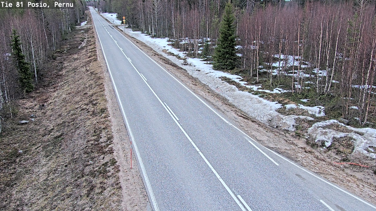 Weather Camera Image Väg 81 Posio, Pernu, Posio, Lappi
