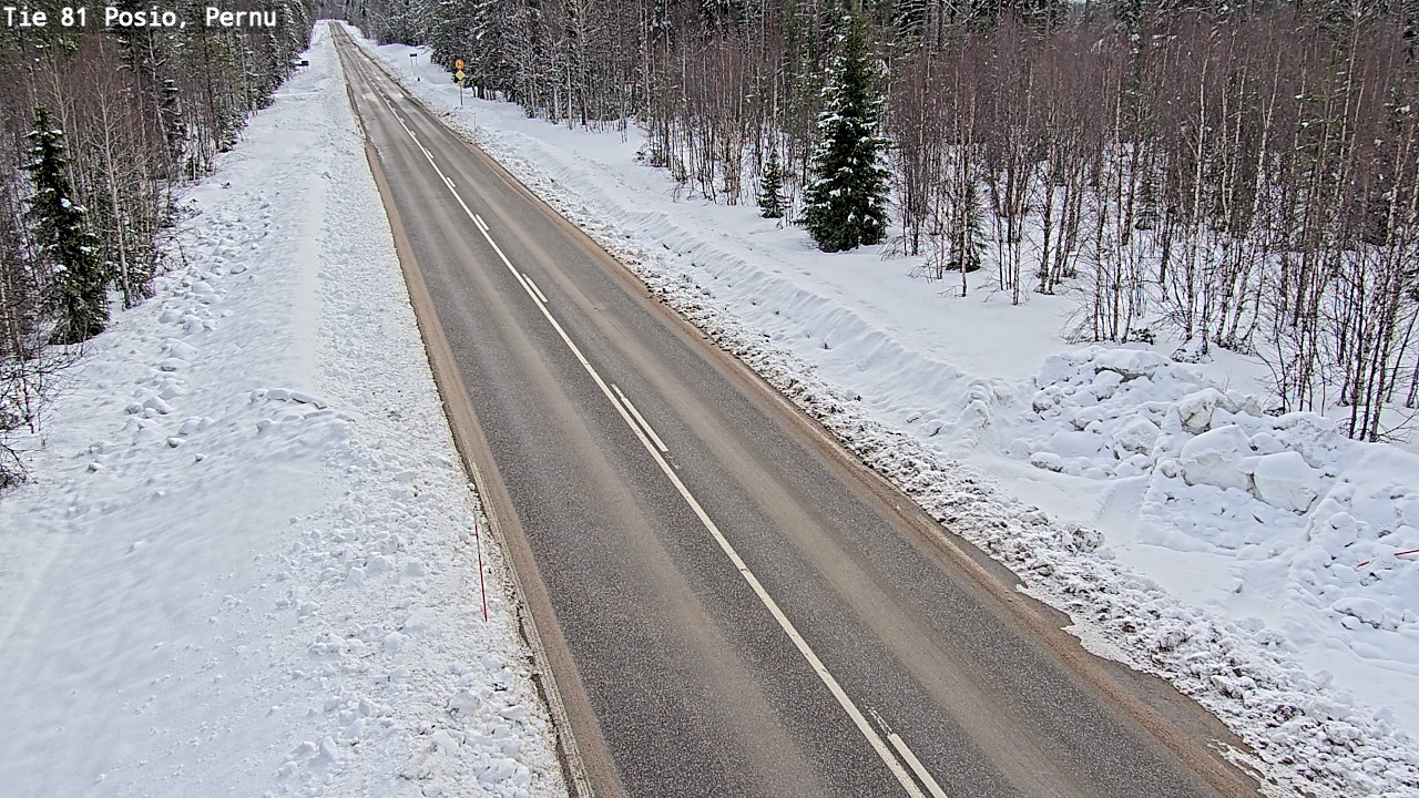 Kelikamerat Kuva Tie 81 Posio, Pernu, Posio, Lappi