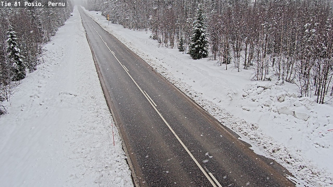 Kelikamerat Kuva Tie 81 Posio, Pernu, Posio, Lappi