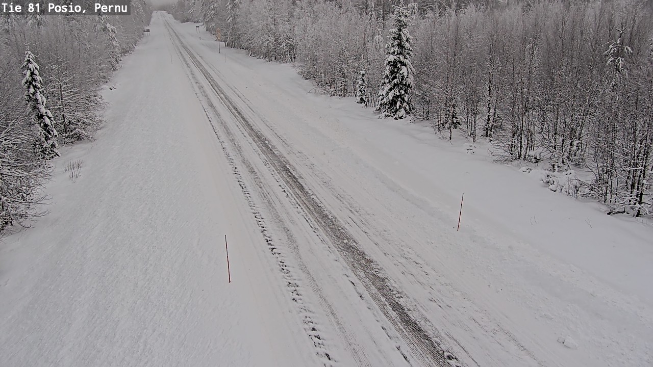 Weather Camera Image Road 81 Posio, Pernu, Posio, Lappi