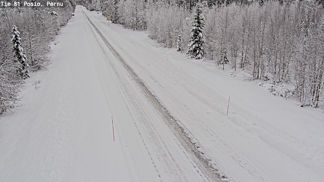 Kelikamerat Kuva Tie 81 Posio, Pernu, Posio, Lappi