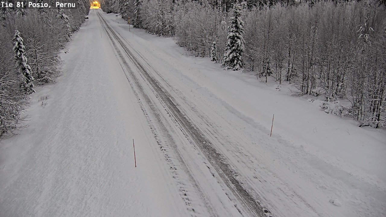 Weather Camera Image Väg 81 Posio, Pernu, Posio, Lappi
