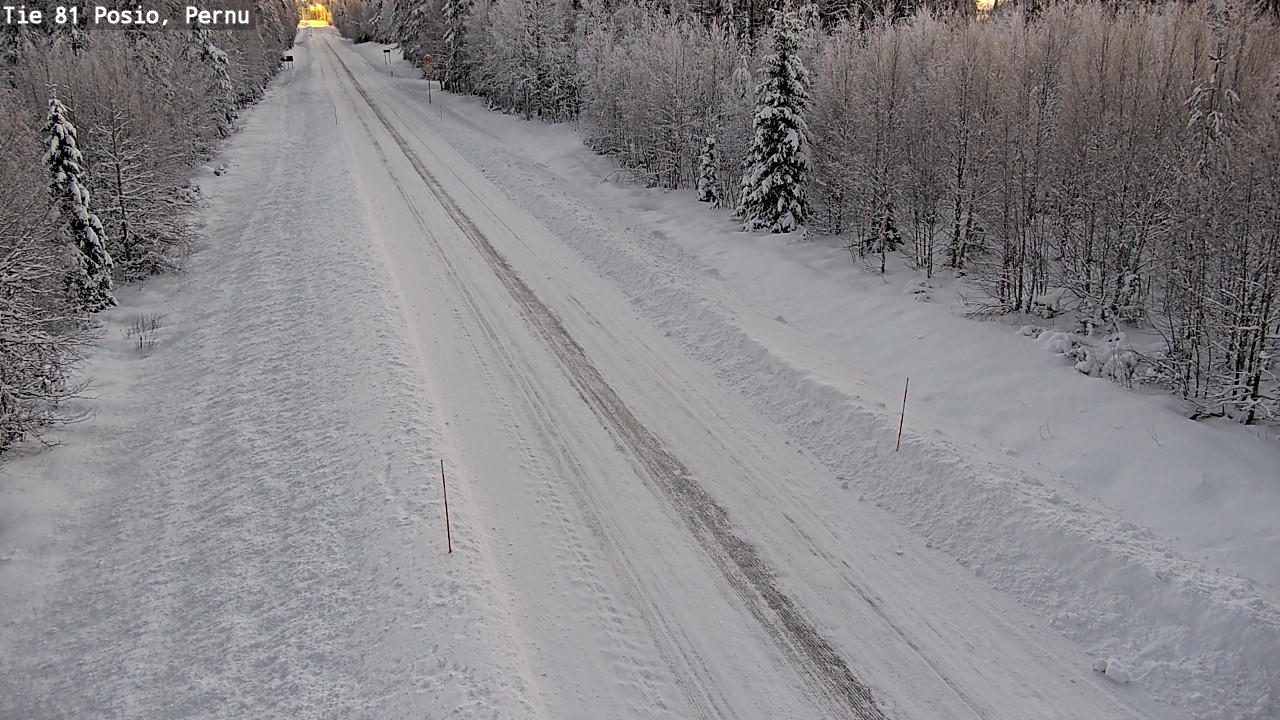 Weather Camera Image Road 81 Posio, Pernu, Posio, Lappi