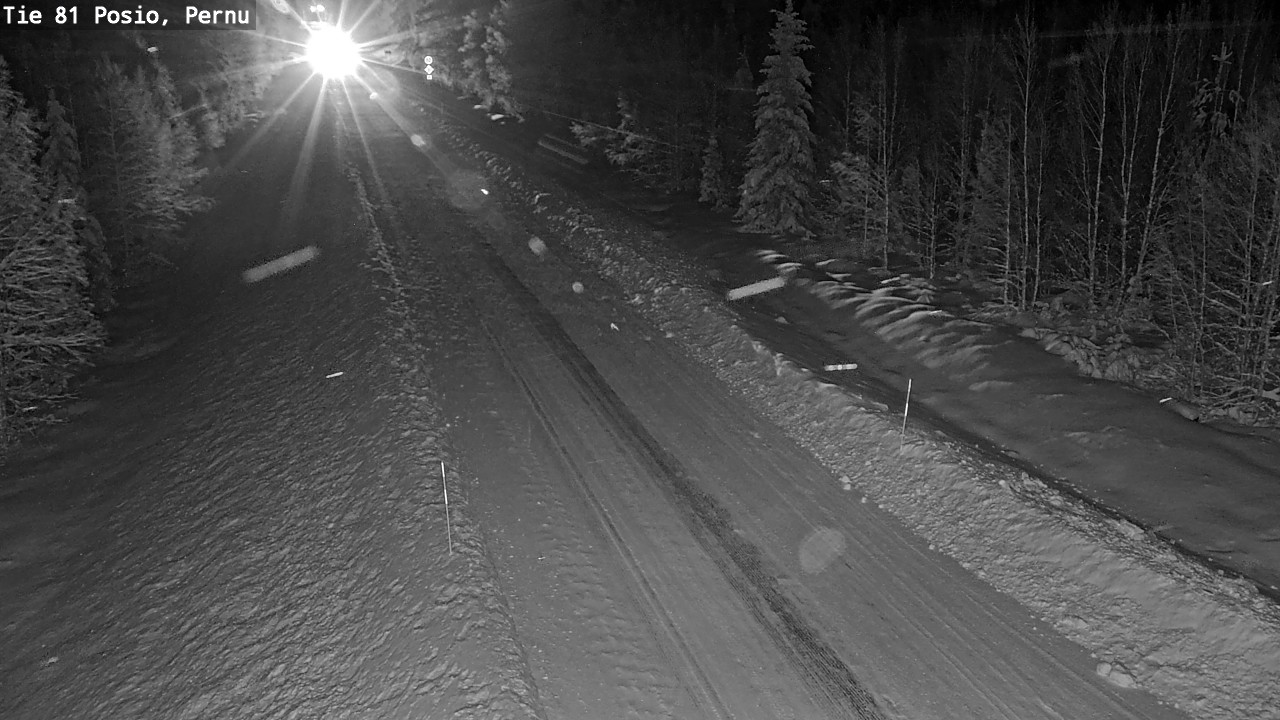 Weather Camera Image Road 81 Posio, Pernu, Posio, Lappi