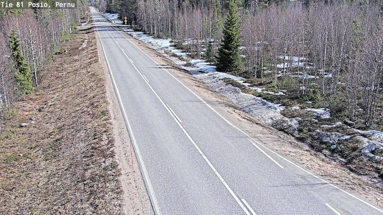 Weather Camera Image Väg 81 Posio, Pernu, Posio, Lappi