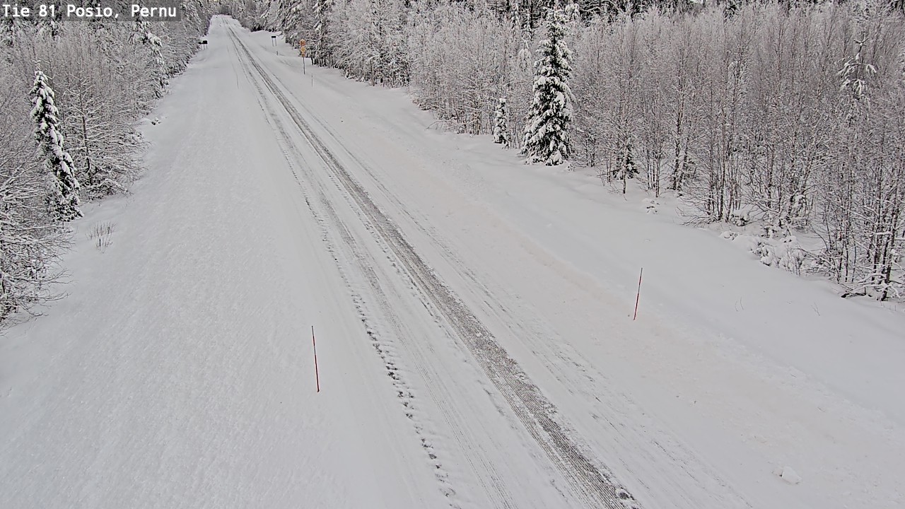 Weather Camera Image Road 81 Posio, Pernu, Posio, Lappi