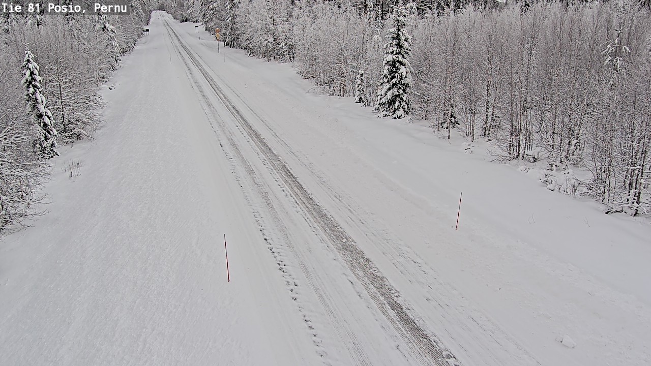 Weather Camera Image Road 81 Posio, Pernu, Posio, Lappi