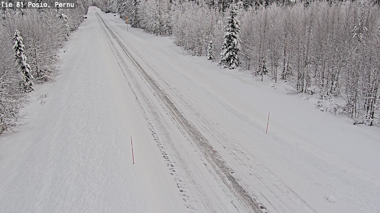 Weather Camera Image Road 81 Posio, Pernu, Posio, Lappi