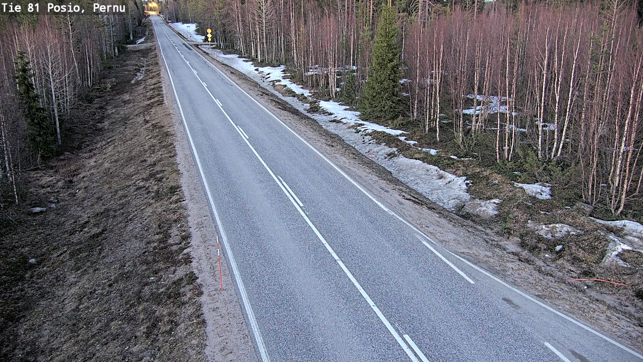 Weather Camera Image Väg 81 Posio, Pernu, Posio, Lappi