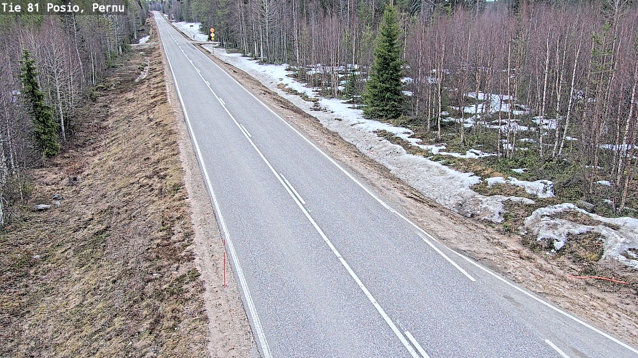 Weather Camera Image Väg 81 Posio, Pernu, Posio, Lappi