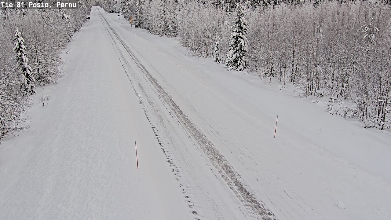 Weather Camera Image Road 81 Posio, Pernu, Posio, Lappi