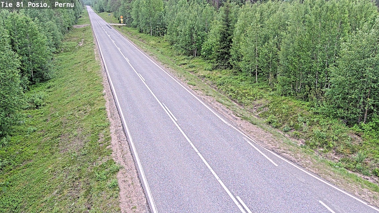 Kelikamerat Kuva Tie 81 Posio, Pernu, Posio, Lappi