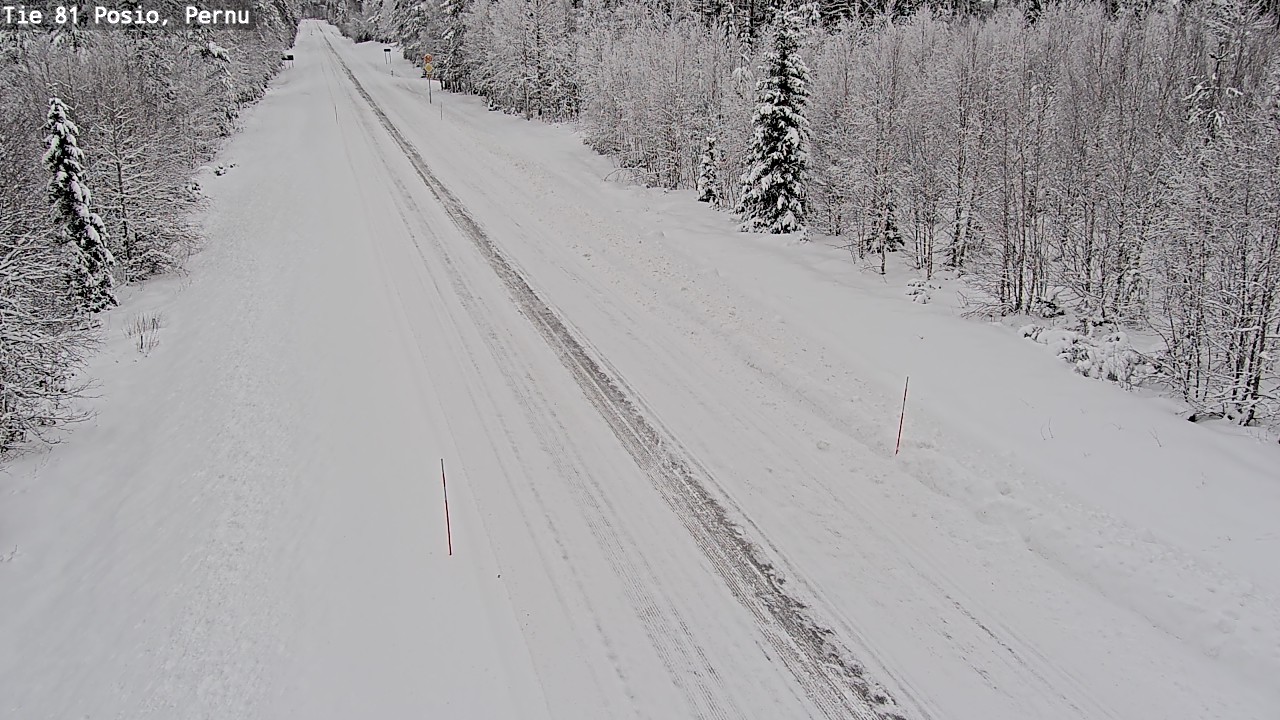 Kelikamerat Kuva Tie 81 Posio, Pernu, Posio, Lappi