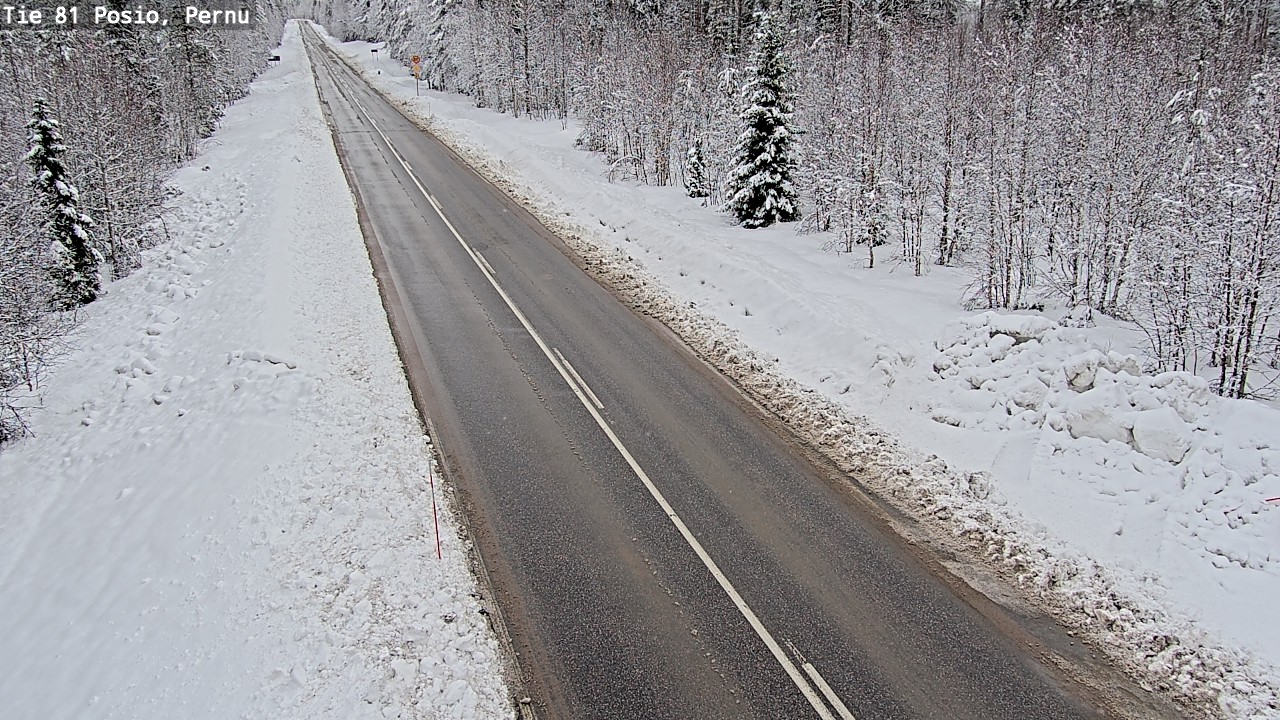 Kelikamerat Kuva Tie 81 Posio, Pernu, Posio, Lappi