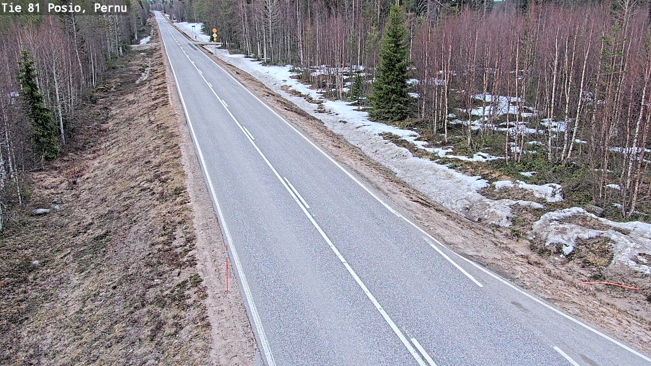 Weather Camera Image Väg 81 Posio, Pernu, Posio, Lappi