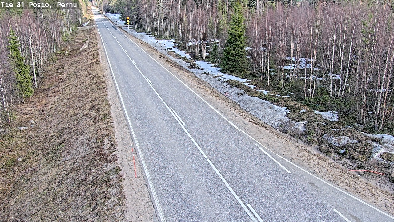 Weather Camera Image Väg 81 Posio, Pernu, Posio, Lappi
