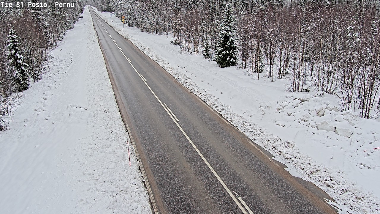 Kelikamerat Kuva Tie 81 Posio, Pernu, Posio, Lappi