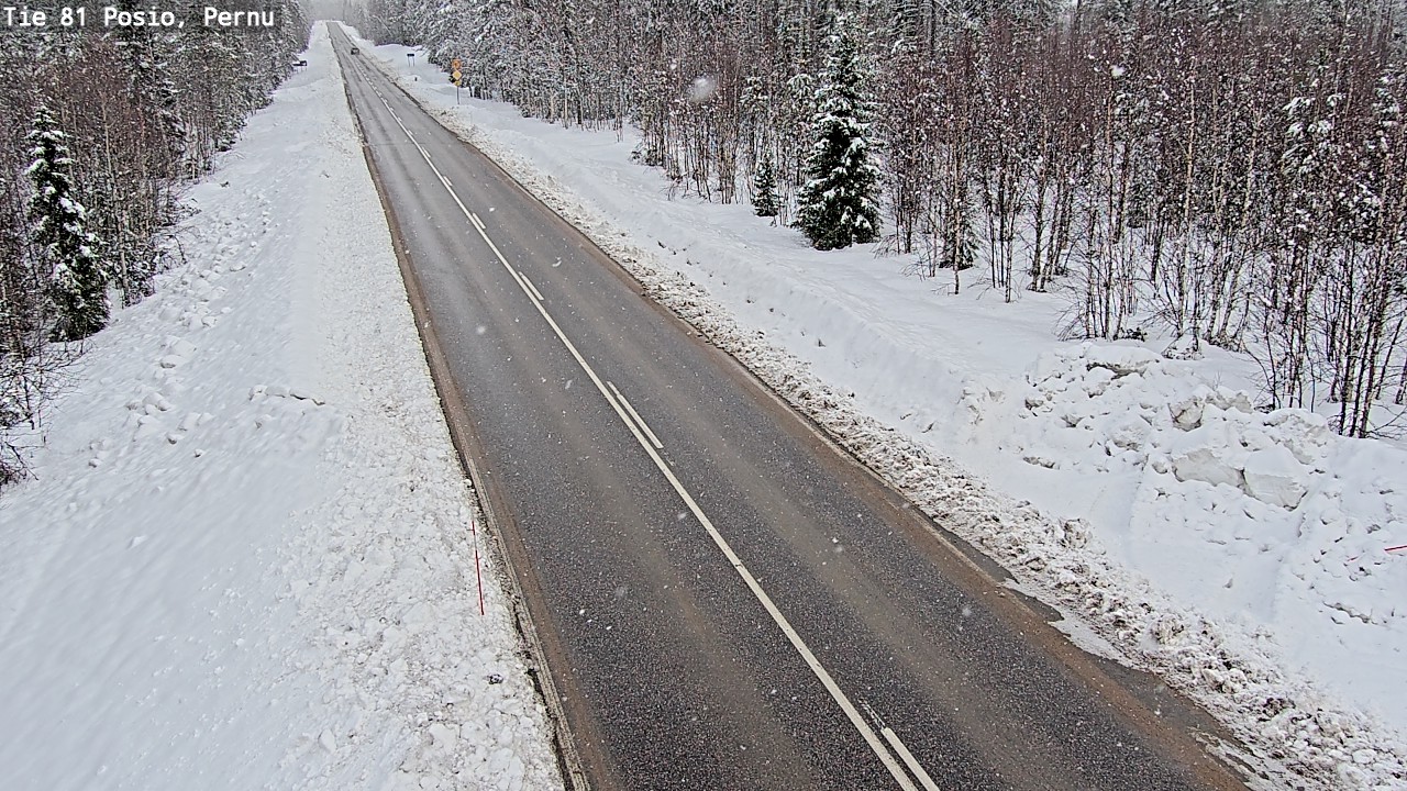 Kelikamerat Kuva Tie 81 Posio, Pernu, Posio, Lappi