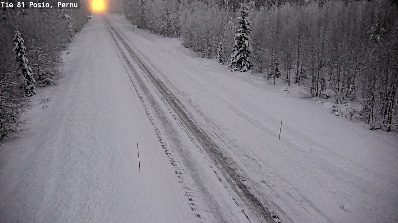 Weather Camera Image Väg 81 Posio, Pernu, Posio, Lappi