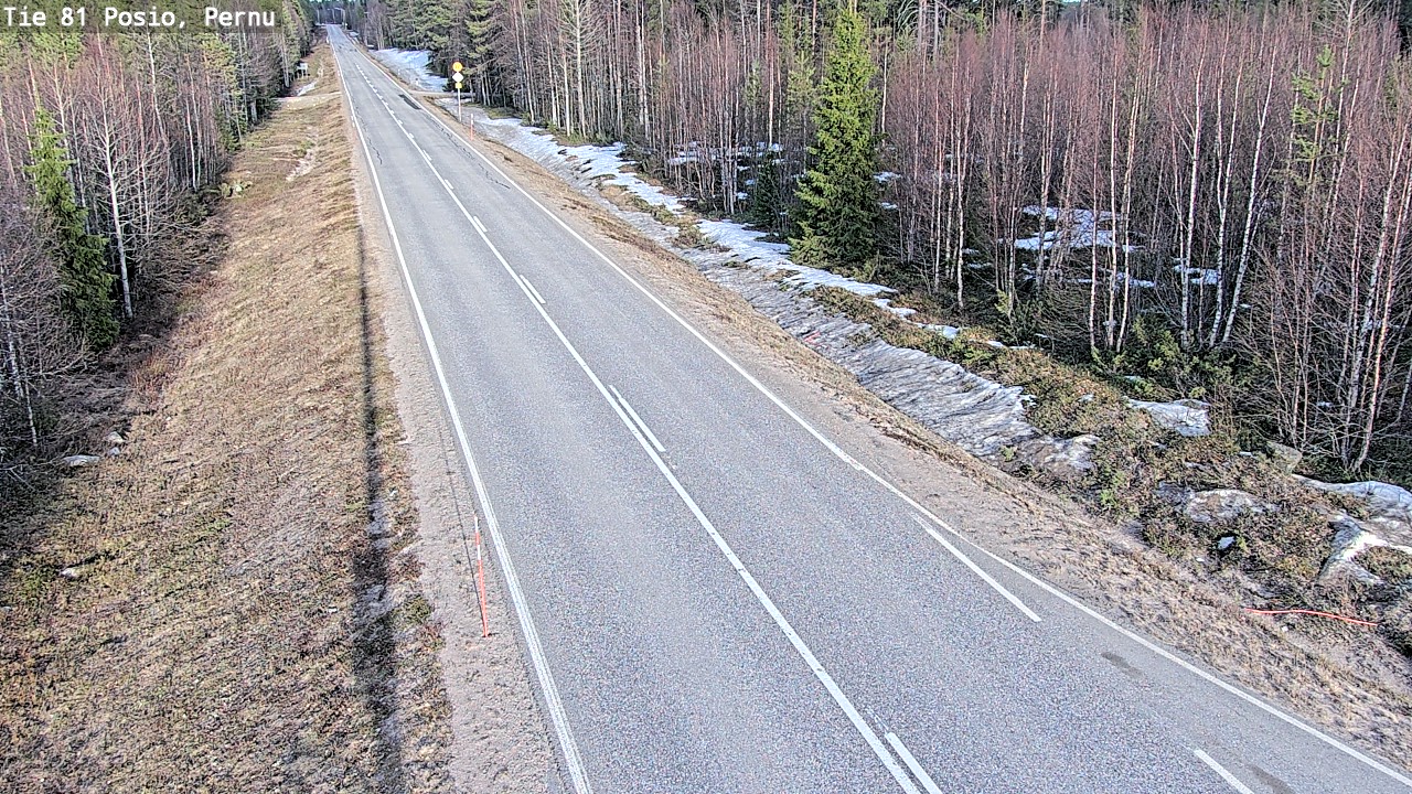 Weather Camera Image Väg 81 Posio, Pernu, Posio, Lappi