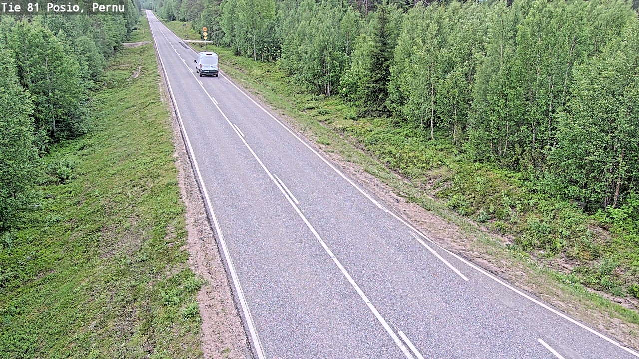 Weather Camera Image Road 81 Posio, Pernu, Posio, Lappi