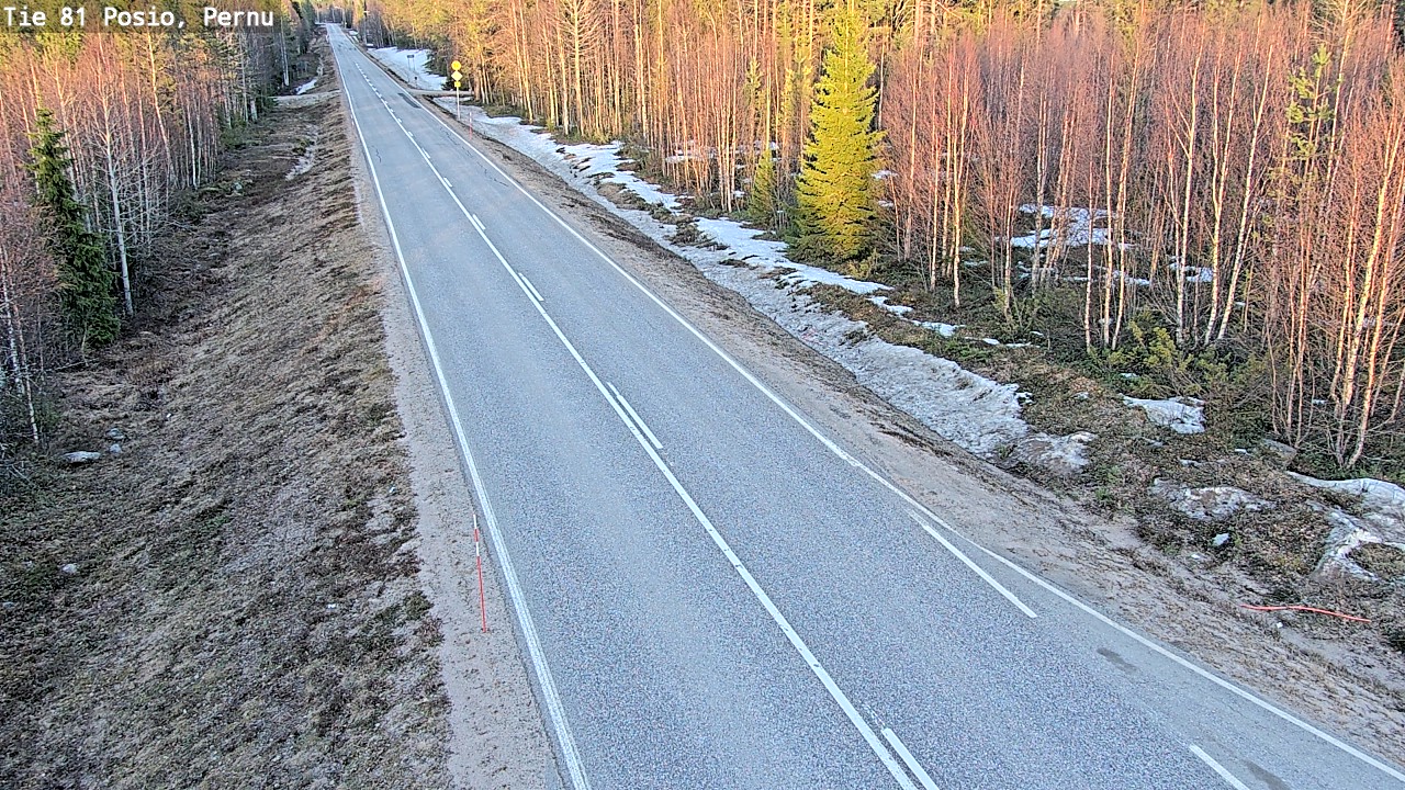 Weather Camera Image Väg 81 Posio, Pernu, Posio, Lappi