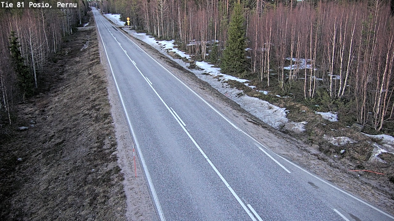 Weather Camera Image Väg 81 Posio, Pernu, Posio, Lappi