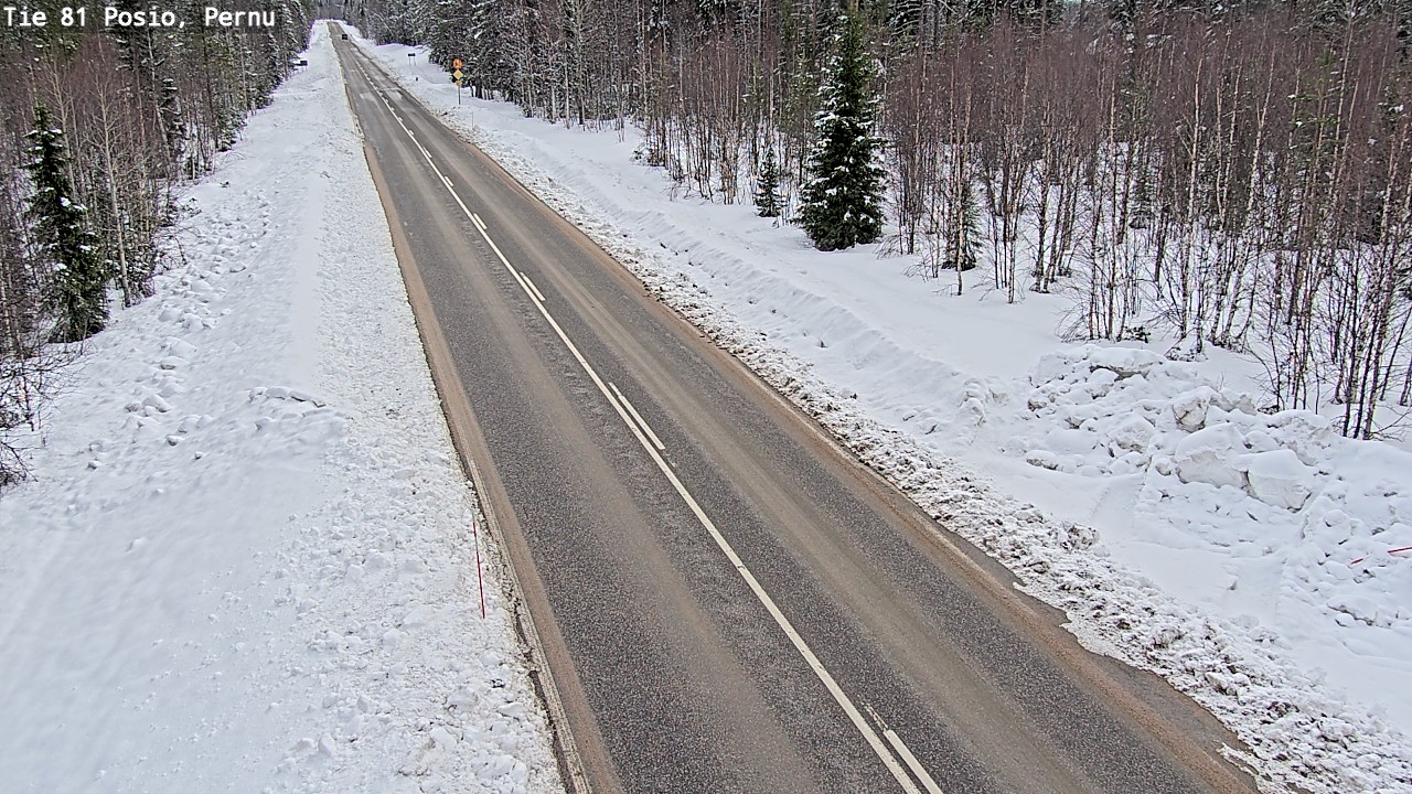 Weather Camera Image Road 81 Posio, Pernu, Posio, Lappi