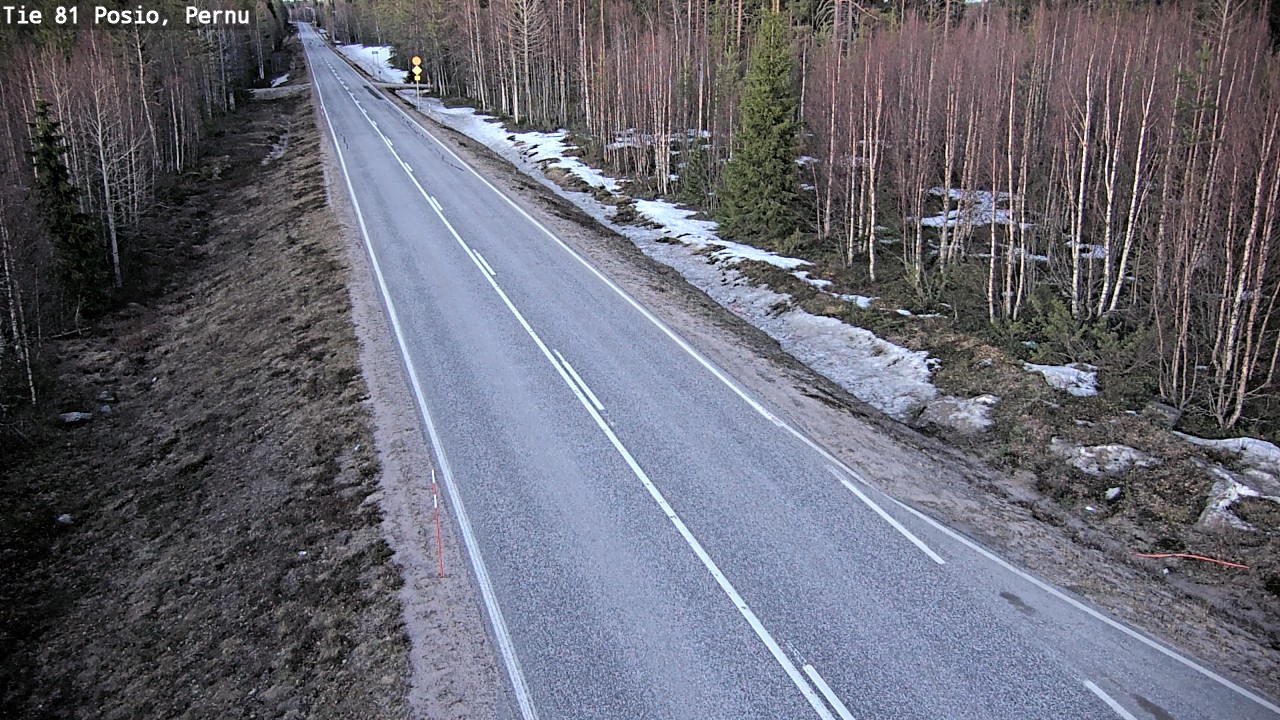 Weather Camera Image Väg 81 Posio, Pernu, Posio, Lappi