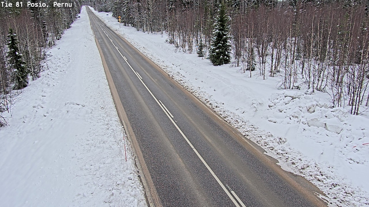 Kelikamerat Kuva Tie 81 Posio, Pernu, Posio, Lappi