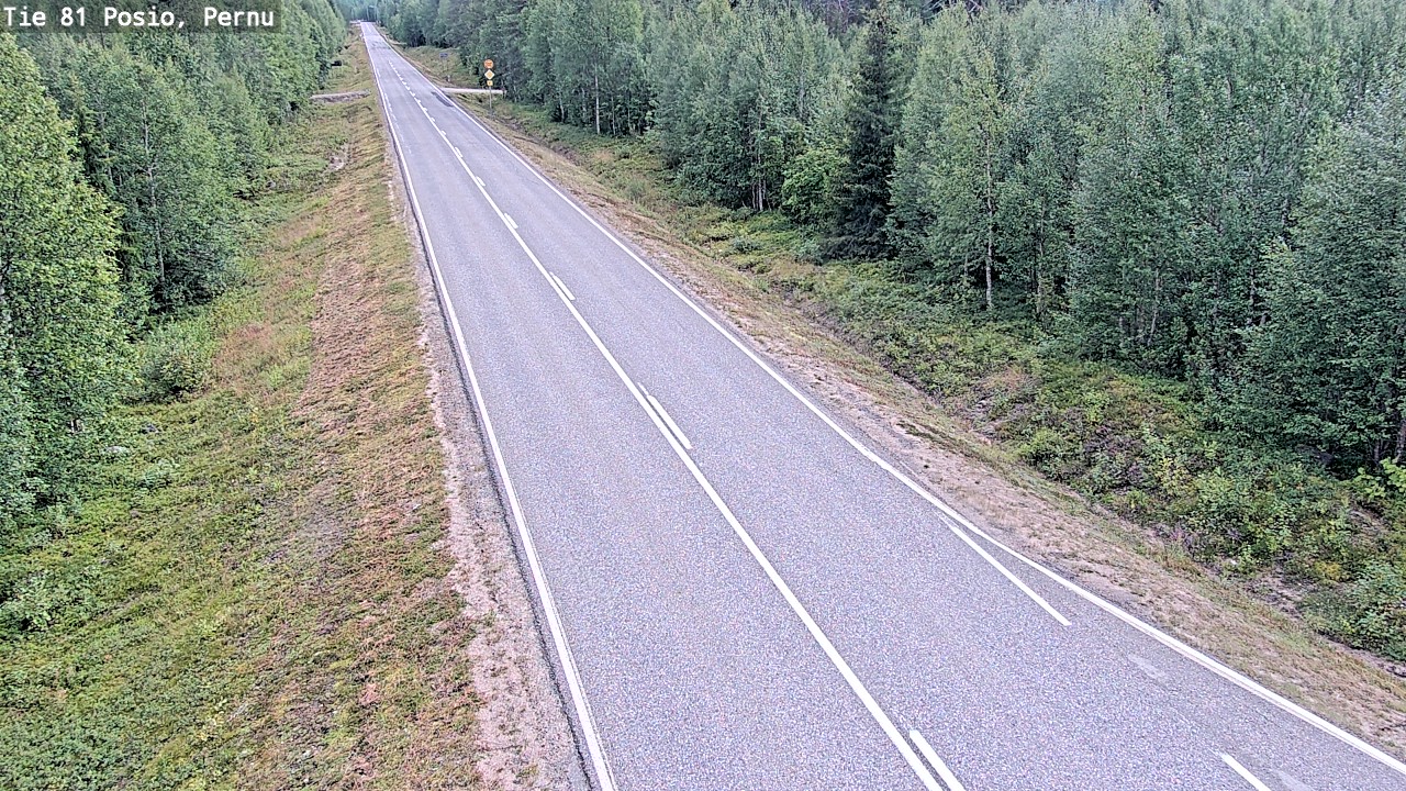 Weather Camera Image Road 81 Posio, Pernu, Posio, Lappi