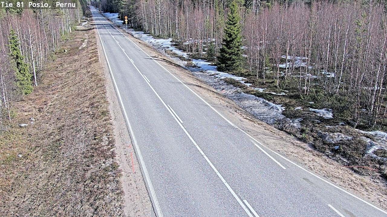 Weather Camera Image Väg 81 Posio, Pernu, Posio, Lappi