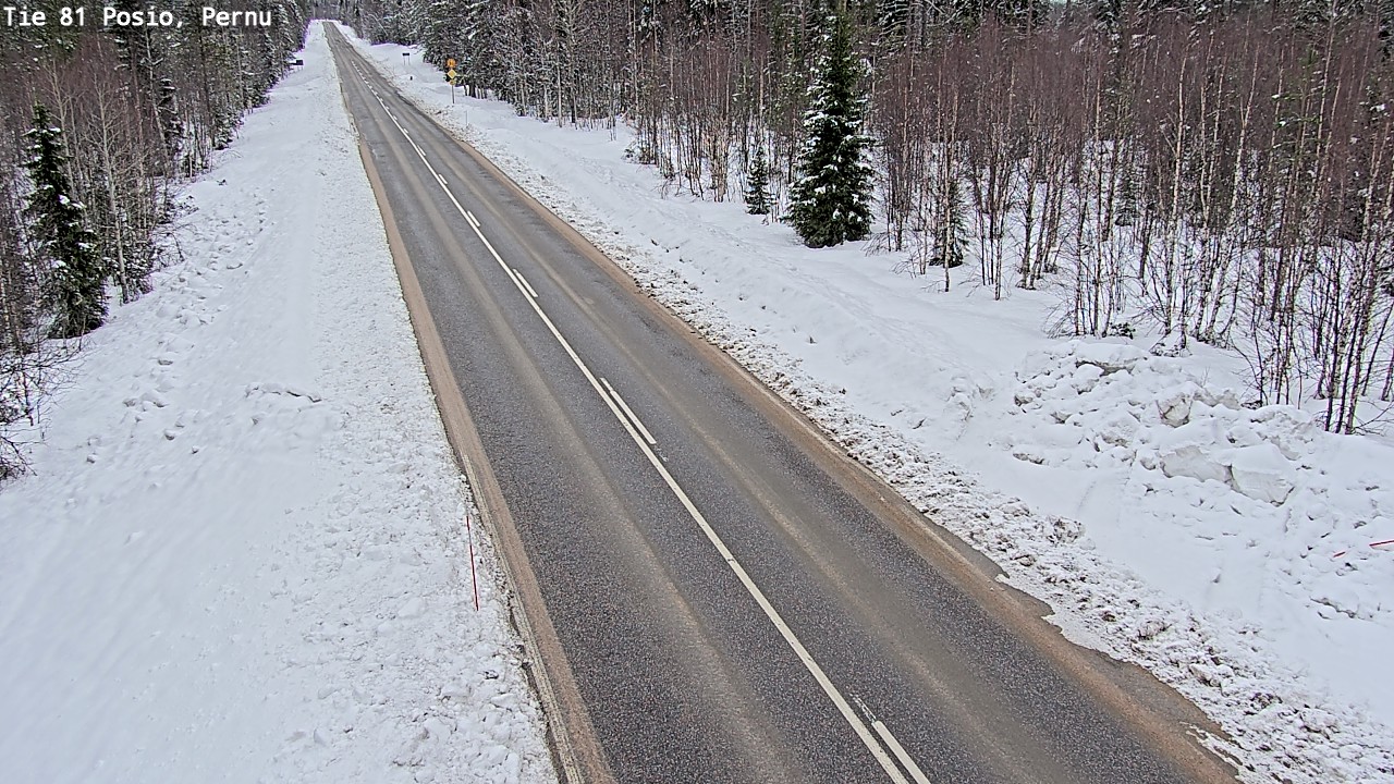 Kelikamerat Kuva Tie 81 Posio, Pernu, Posio, Lappi