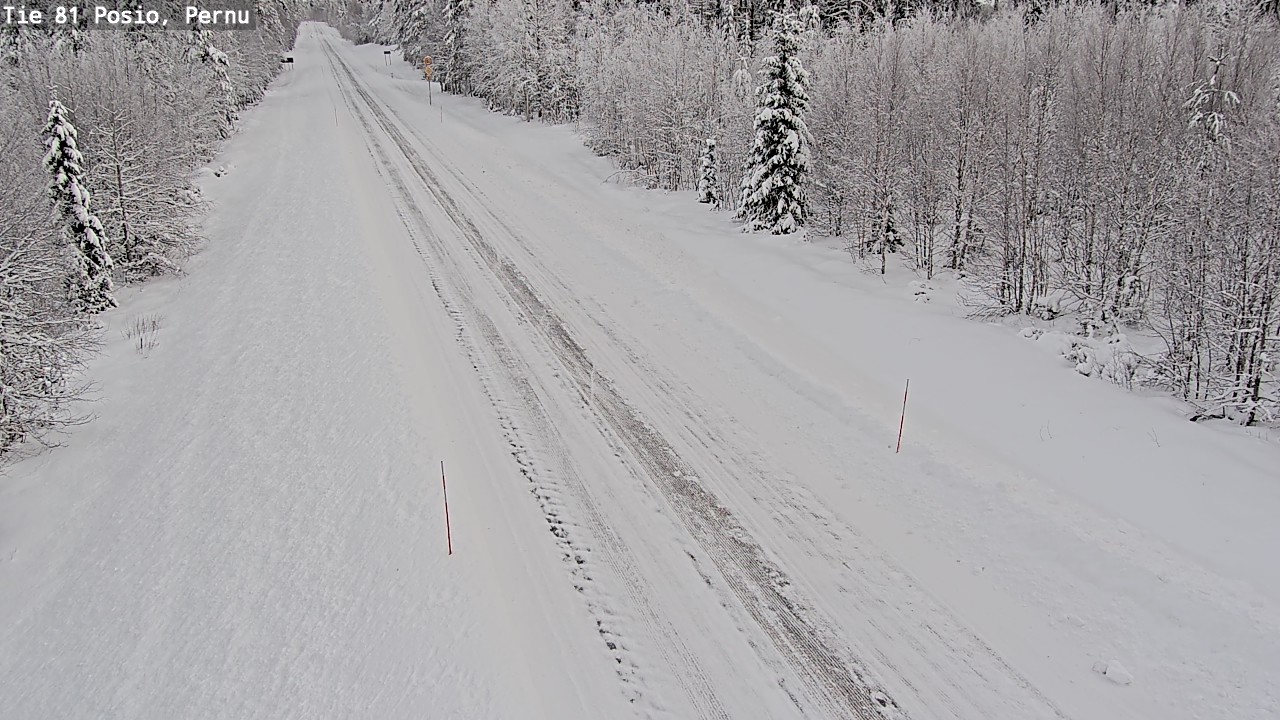 Weather Camera Image Road 81 Posio, Pernu, Posio, Lappi