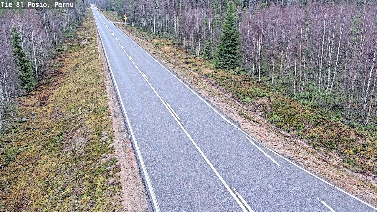 Weather Camera Image Väg 81 Posio, Pernu, Posio, Lappi