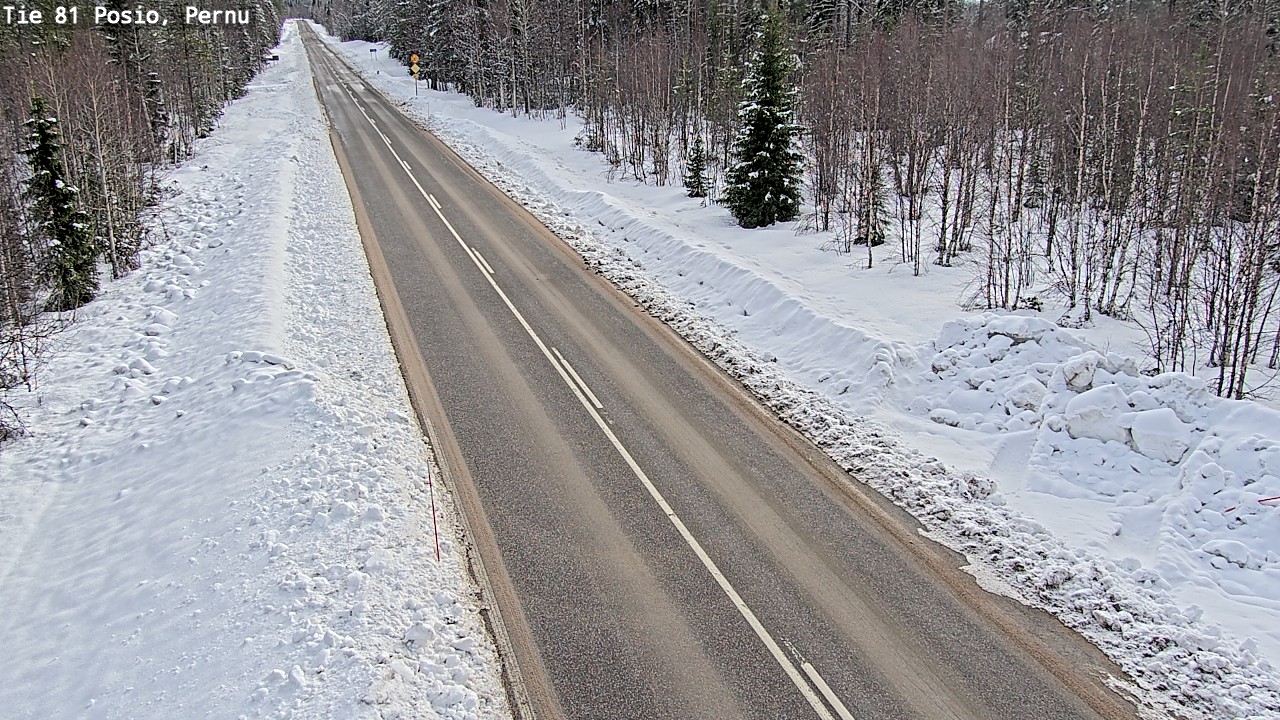Weather Camera Image Road 81 Posio, Pernu, Posio, Lappi