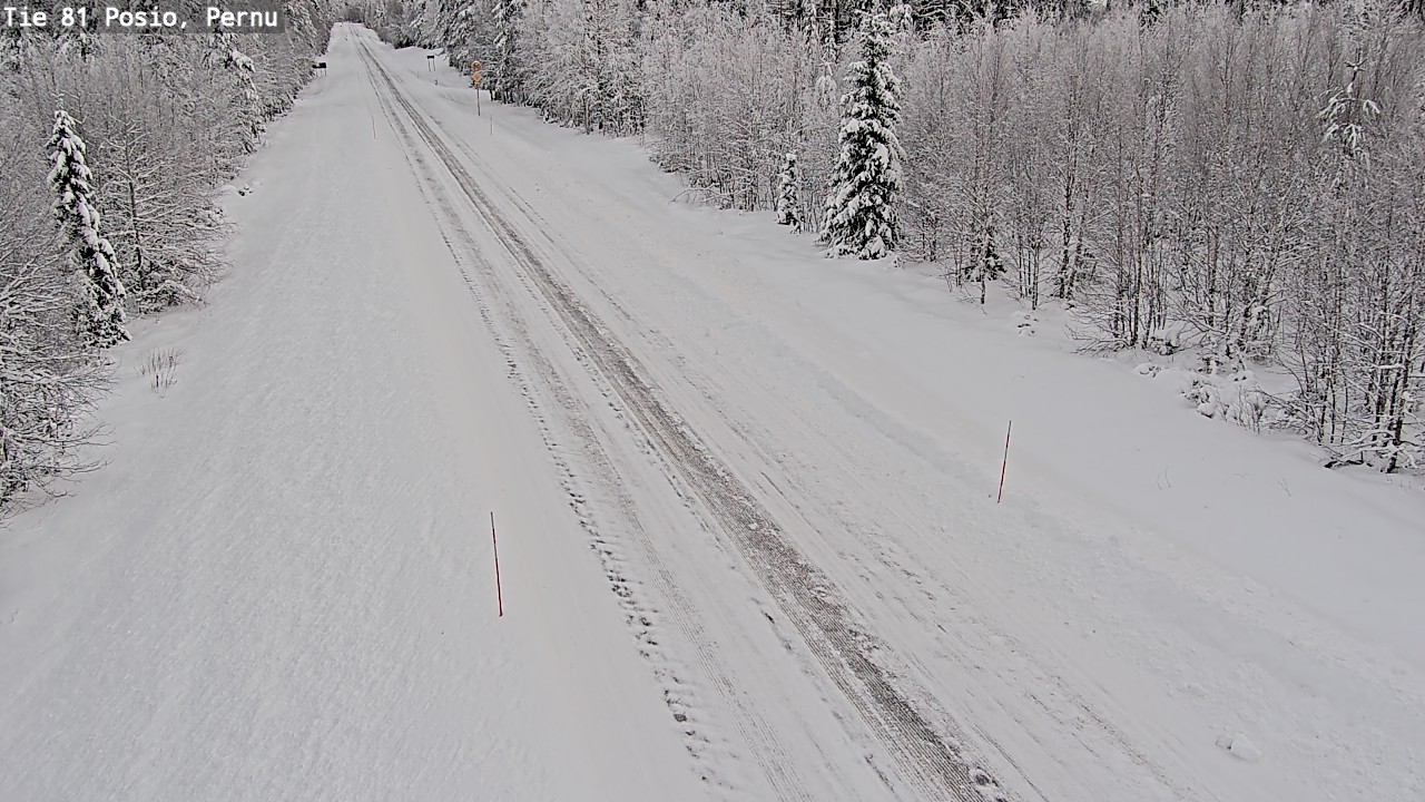 Weather Camera Image Road 81 Posio, Pernu, Posio, Lappi