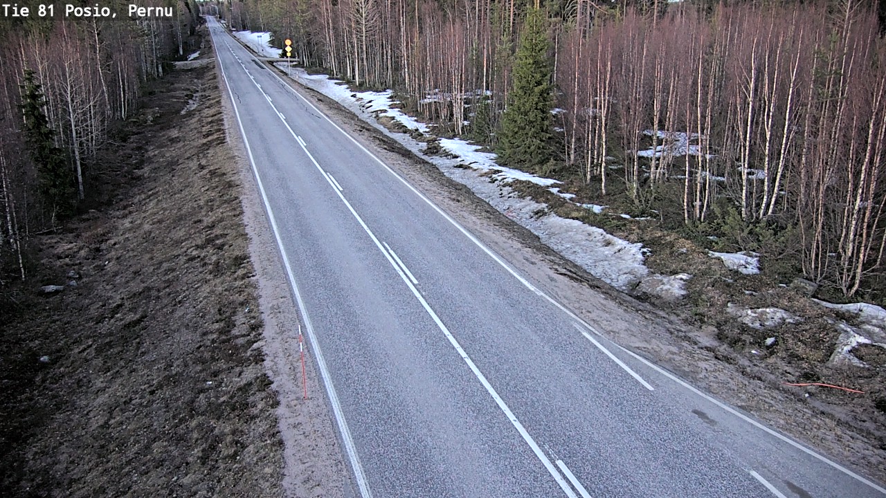 Weather Camera Image Väg 81 Posio, Pernu, Posio, Lappi