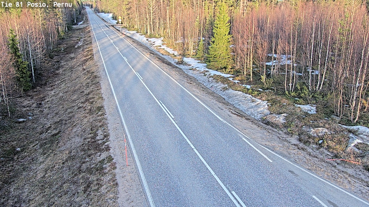 Weather Camera Image Väg 81 Posio, Pernu, Posio, Lappi