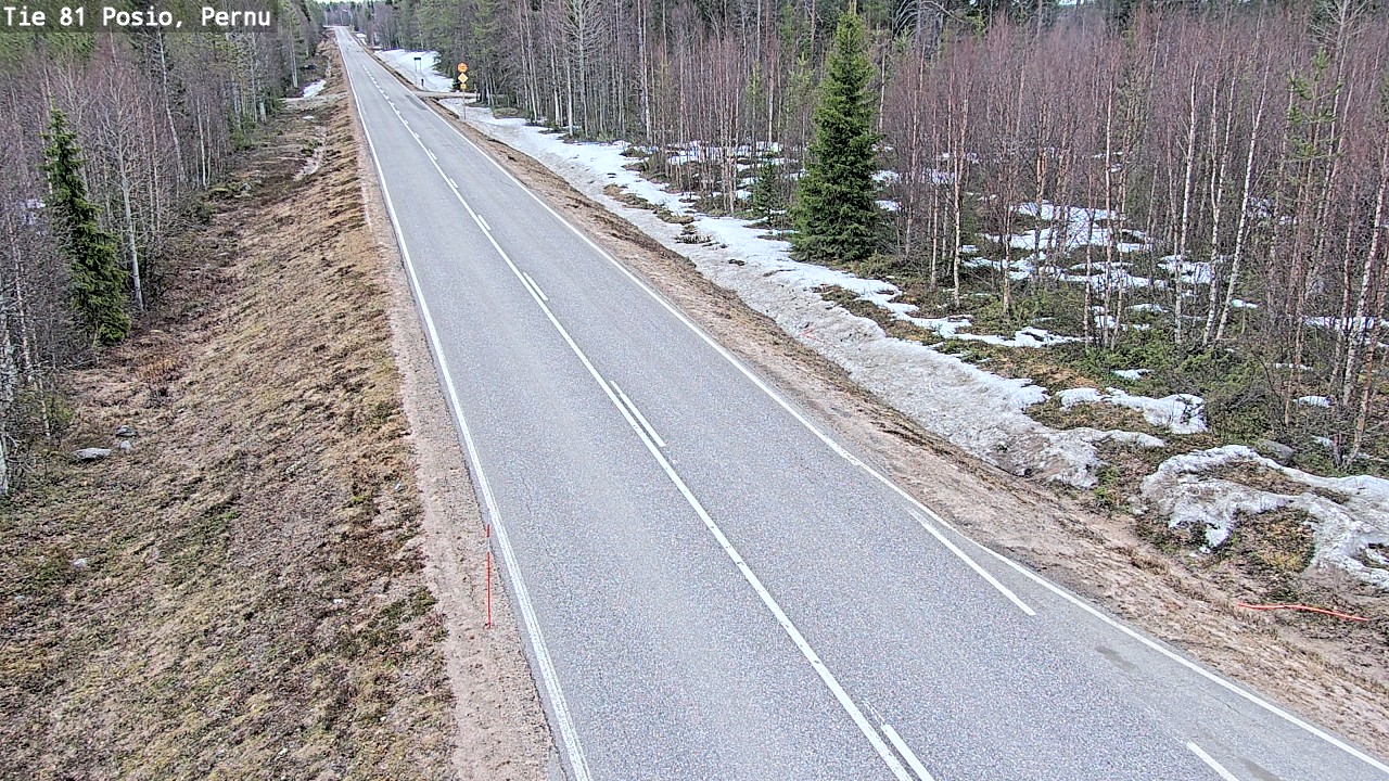 Weather Camera Image Väg 81 Posio, Pernu, Posio, Lappi